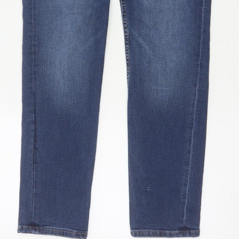 Marks & Spencer Women Blue UK 12 Short Lily Slim Stretch Skinny Jeans