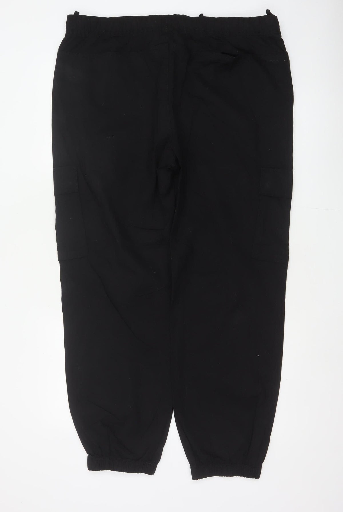 Marks & Spencer Men Black XL Cotton Stretch Cargo Jogger Trousers