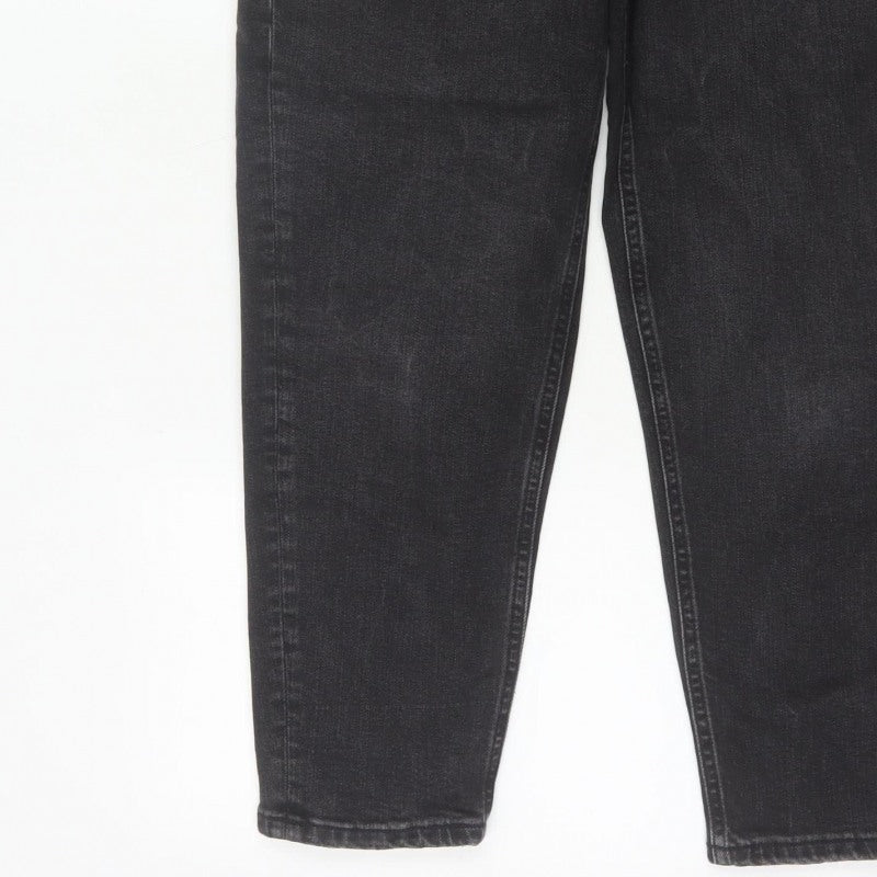 Marks & Spencer Women’s Black UK 12 High Rise Tapered Stretch Jeans