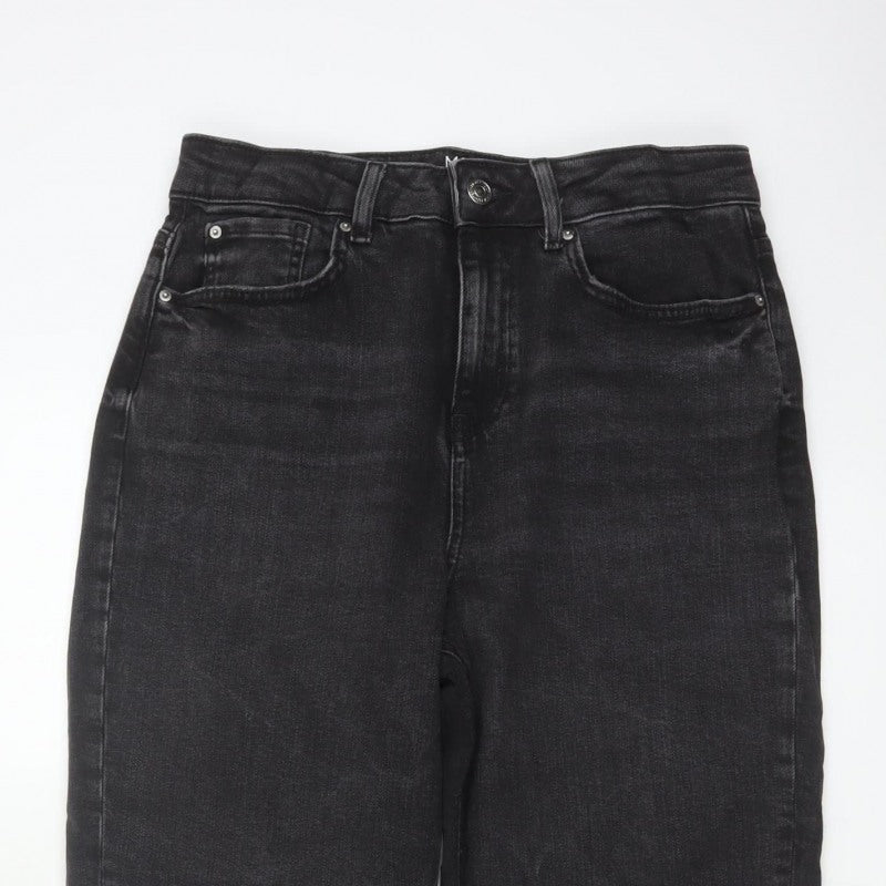 Marks & Spencer Women’s Black UK 12 High Rise Tapered Stretch Jeans
