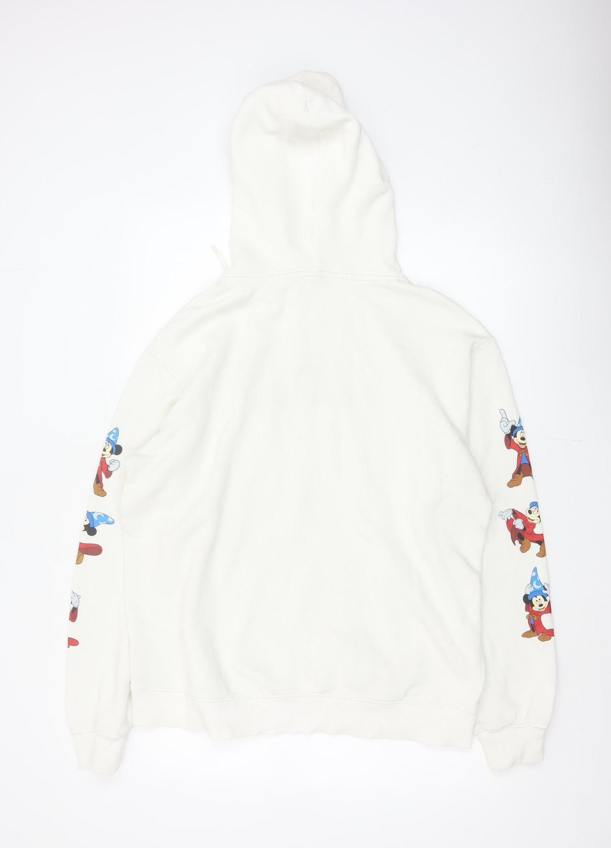 H&M Men’s Ivory L Disney Fantasia Mickey Graphic Pullover Hoodie