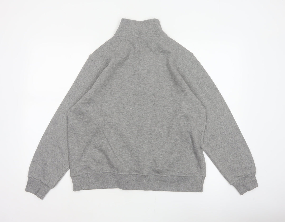 Bm Women’s Grey M Basic Full Zip Fleece Jacket with Pockets