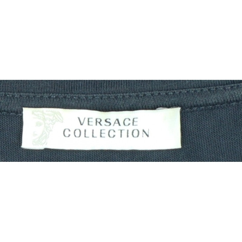 Versace Collection Men’s Blue L Medusa Logo Graphic Crew Neck T-Shirt