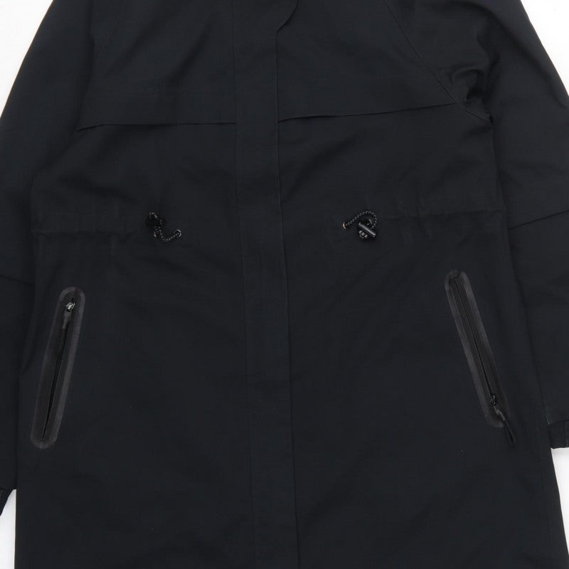 Marks & Spencer Women Black UK 8 Goodmove Hooded Waterproof Rain Coat