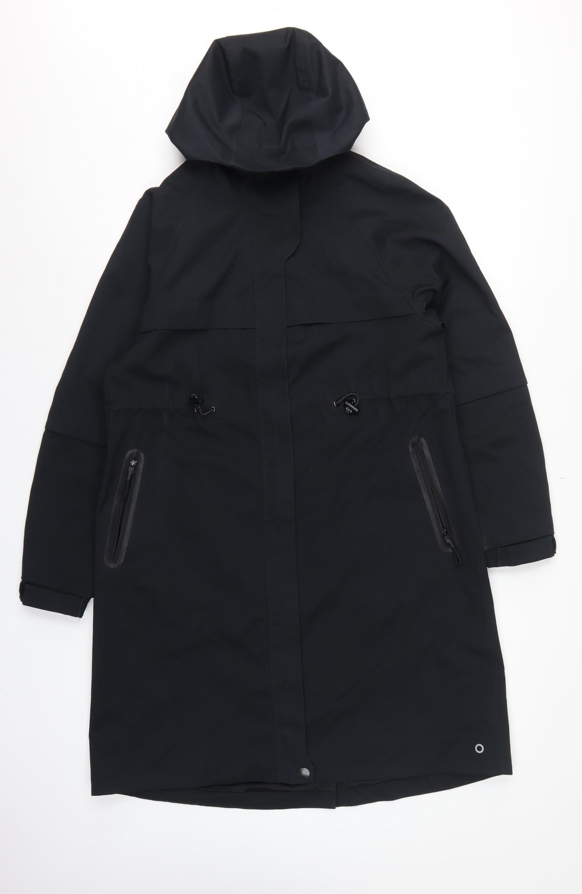 Marks & Spencer Women Black UK 8 Goodmove Hooded Waterproof Rain Coat