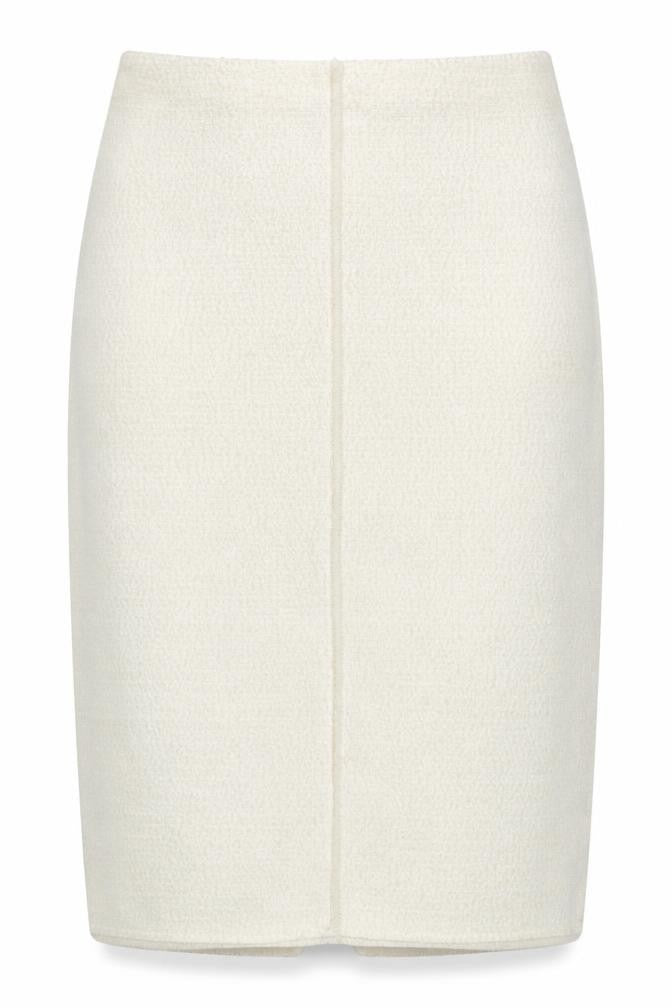 Marks & Spencer Women's Ivory UK 18 Straight Pencil Long Knit Skirt