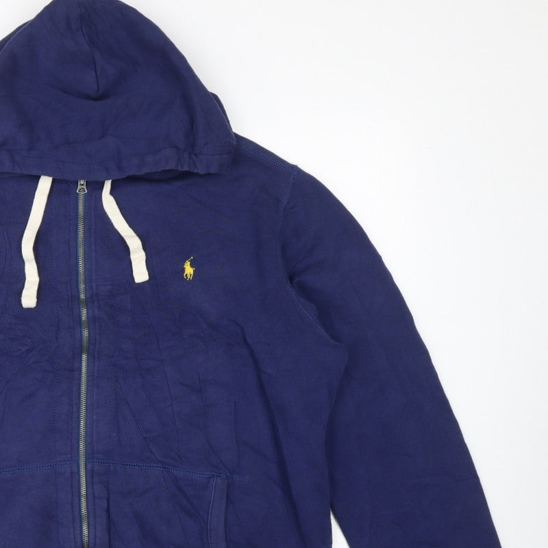 Polo Ralph Lauren Men’s Blue XL Full Zip Hooded Logo Hoodie