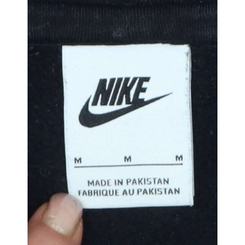 Nike Unisex Adults Black M Pullover Hoodie Swoosh Logo Fleece Pockets