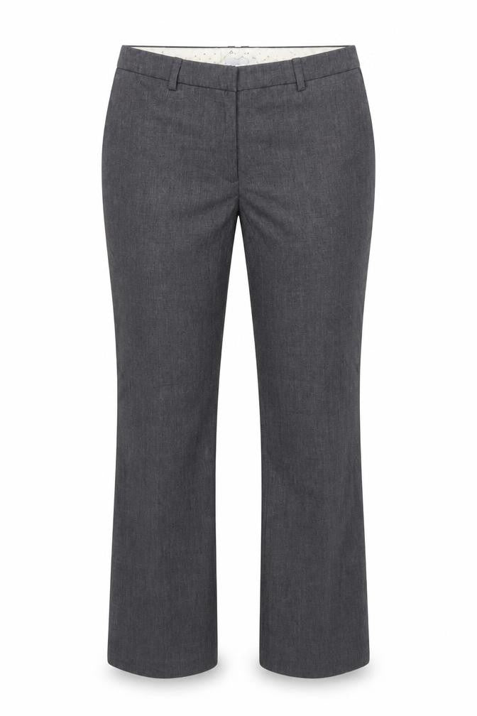 H&M Women Grey UK 10 Straight Leg Dress Trousers Workwear