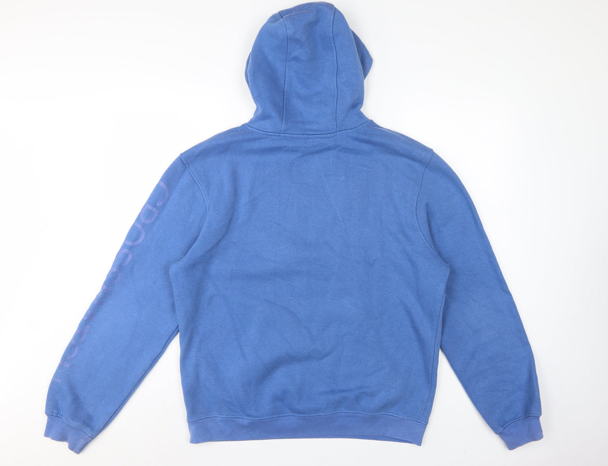 Crosshatch Men’s Blue M Pullover Hoodie Logo Graphic Fleece