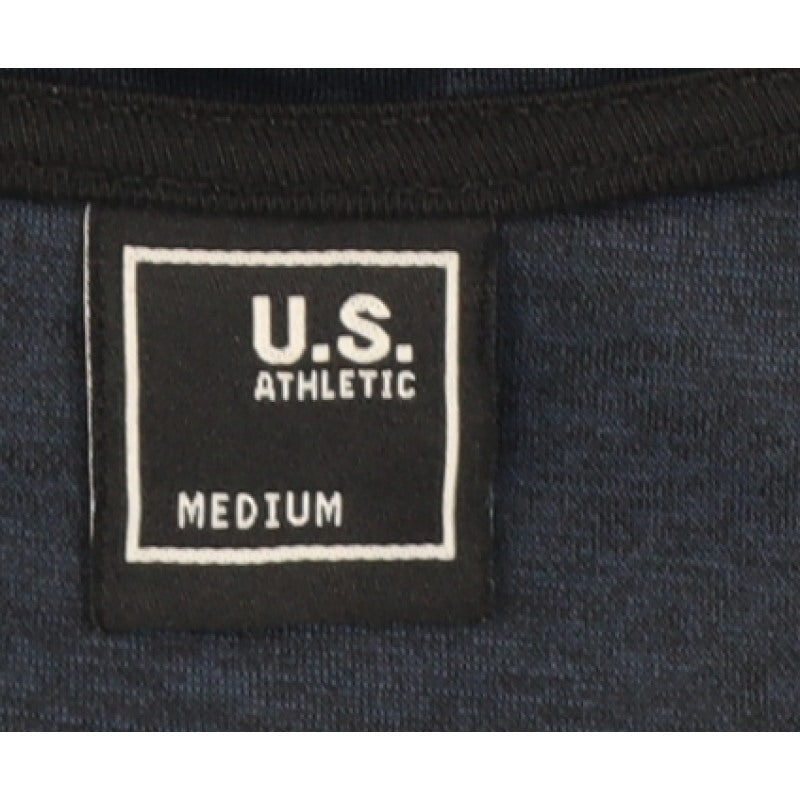 U.S. Athletic Men’s Navy Medium Full Zip High Neck Sweatshirt