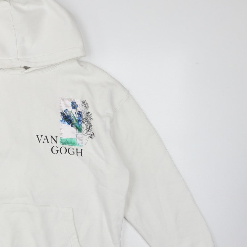 S/W Urbanity Unisex Adults White S Van Gogh Art Pullover Hoodie