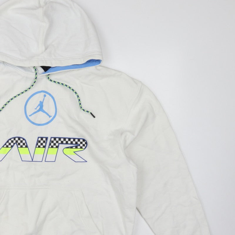 Jordan Men’s White M Pullover Hoodie Air Racing Graphic