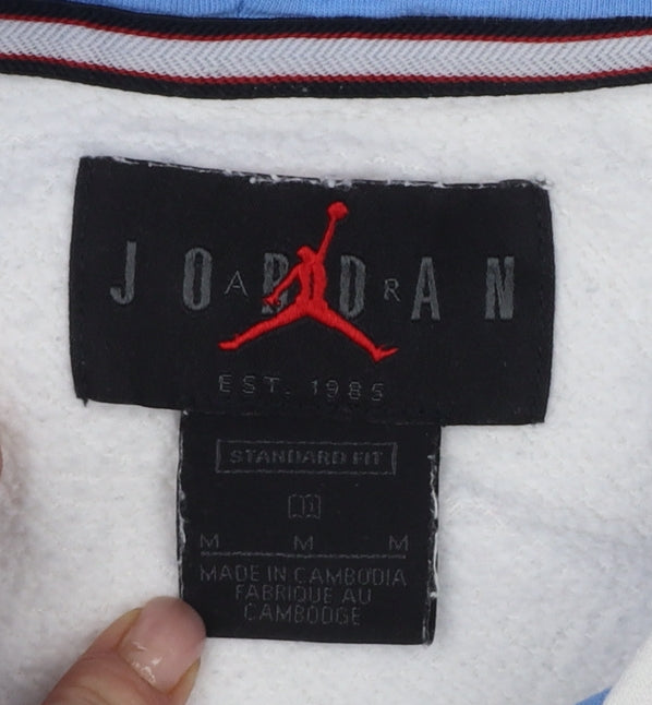 Jordan Men’s White M Pullover Hoodie Air Racing Graphic
