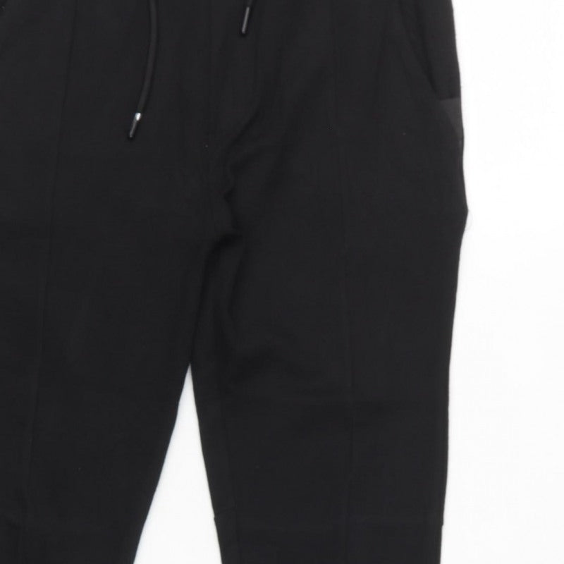 Zara Women’s Black UK 8 Tapered Drawstring Jogger Trousers