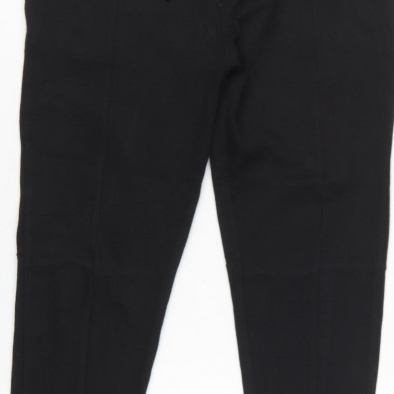 Zara Women’s Black UK 8 Tapered Drawstring Jogger Trousers