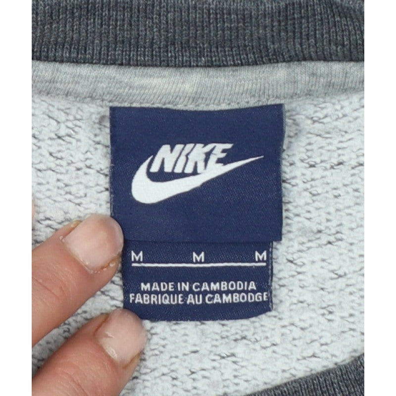 Nike Men’s Grey M Crew Neck Pullover Sweatshirt Logo Fleece