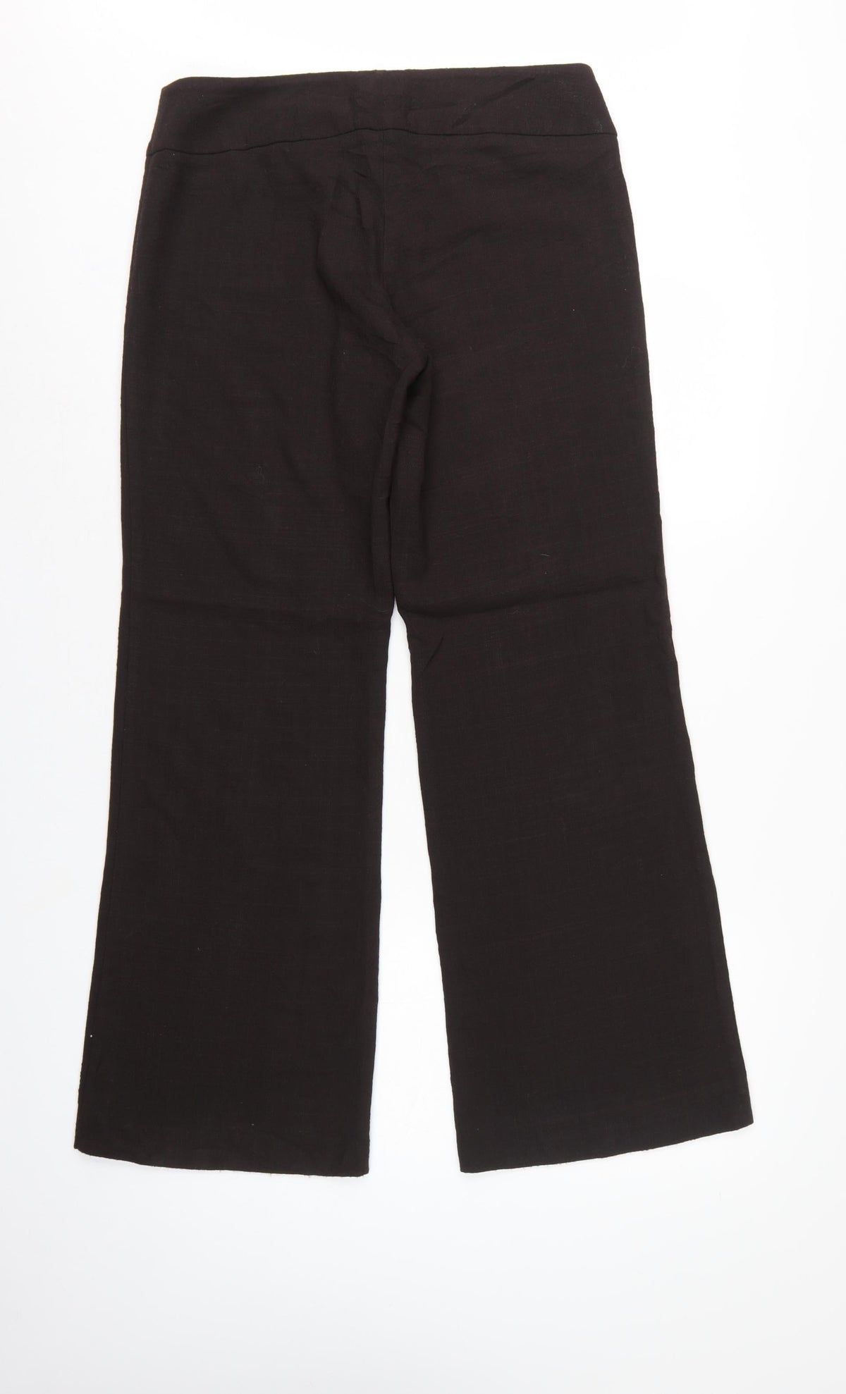 Oasis Women Black UK 12 Bootcut Tailored Dress Trousers