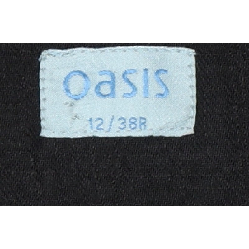 Oasis Women Black UK 12 Bootcut Tailored Dress Trousers