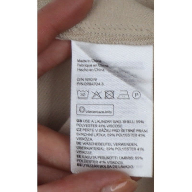 H&M Women Ivory UK 10 Long A-Line Sleeveless Belted Occasion Dress