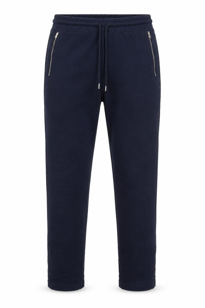 Autograph Mens Blue M Pure Cotton Zip Pocket Jogger Trousers