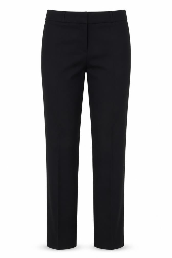 Marks & Spencer Women Black UK 12 Long Straight Dress Trousers