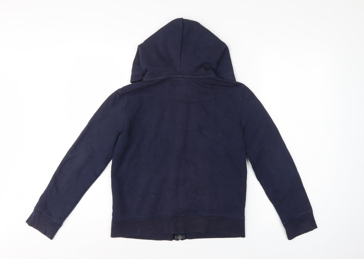 GAP Girls Blue XL 12-13 Years Full Zip Logo Hoodie Pockets