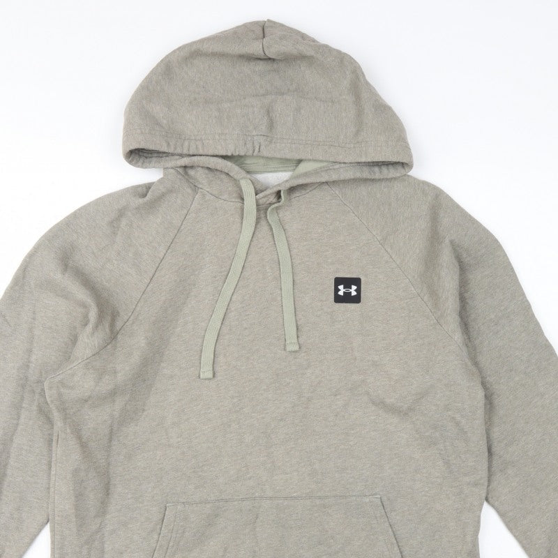 Under Armour Men’s Grey M Loose Fit Pullover Logo Hoodie