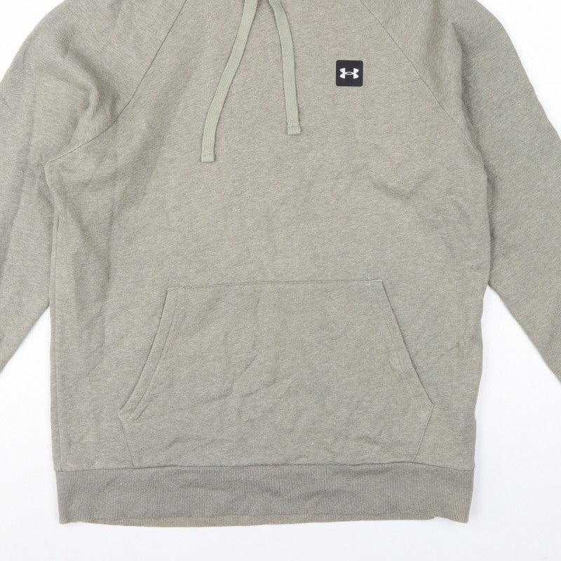 Under Armour Men’s Grey M Loose Fit Pullover Logo Hoodie