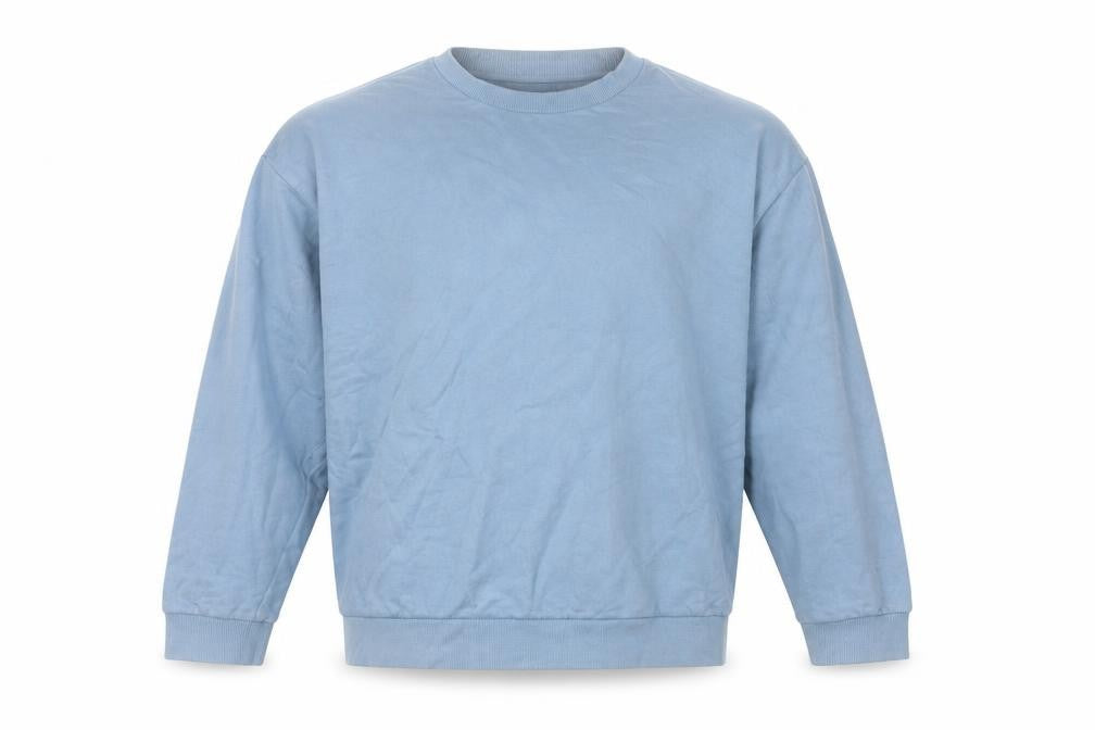 ASOS Design Men’s Blue M Relaxed Crew Neck Fleece Pullover Sweatshirt