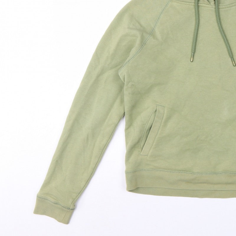 Jack Wills Women Green UK 10 Pullover Hoodie Logo Fleece
