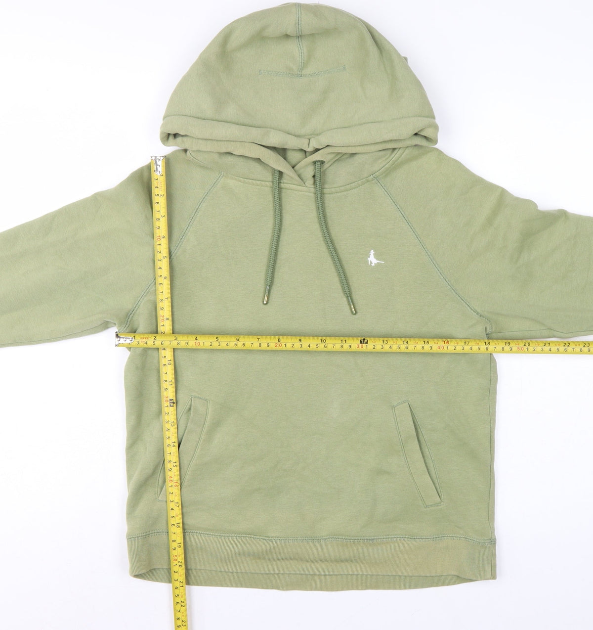 Jack Wills Women Green UK 10 Pullover Hoodie Logo Fleece