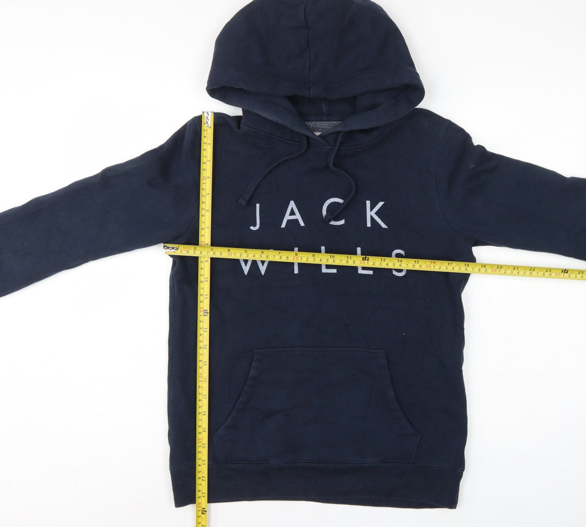 Jack Wills Women’s Blue UK 10 Pullover Hoodie Logo Fleece