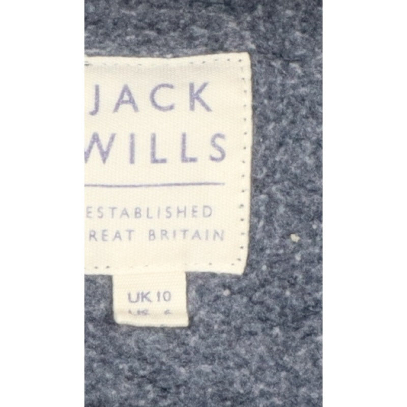 Jack Wills Women’s Blue UK 10 Pullover Hoodie Logo Fleece