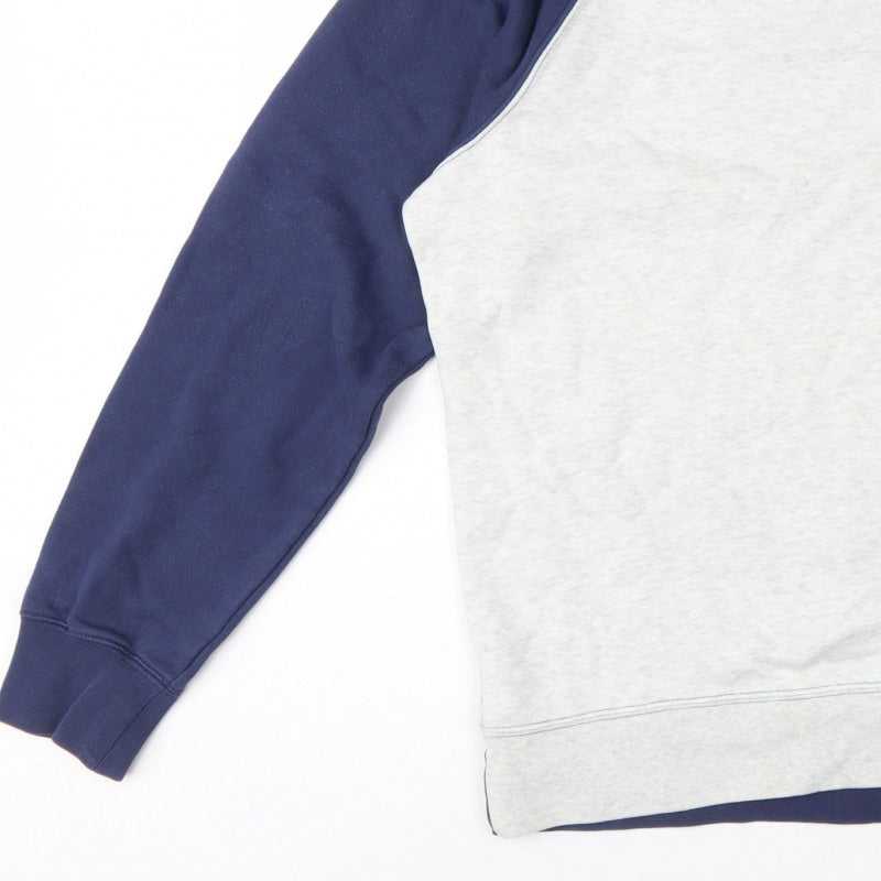 Nike Air Men’s XL Grey Navy Embroidered Logo Crew Neck Sweatshirt