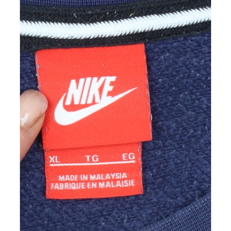 Nike Air Men’s XL Grey Navy Embroidered Logo Crew Neck Sweatshirt