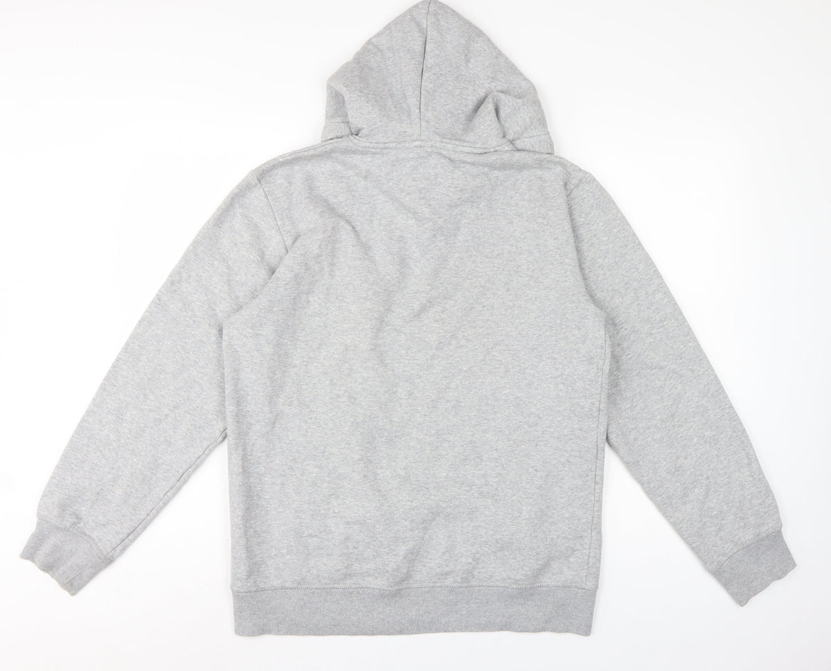 Lambretta Men’s Grey M Pullover Logo Graphic Hoodie Pockets