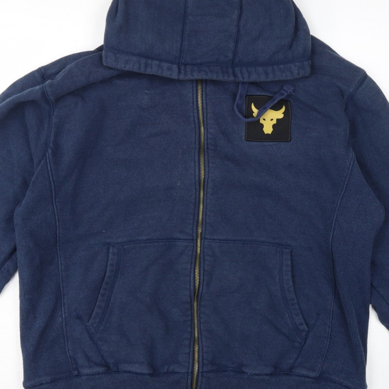 Additional view of Under Armour Men’s Blue L Project Rock Full Zip Hoodie USA Flag