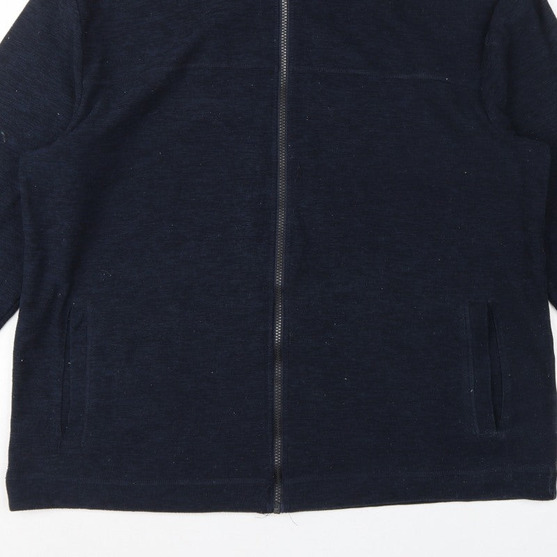 Regatta Men’s Navy XL Hooded Full Zip Fleece Jacket Outdoor