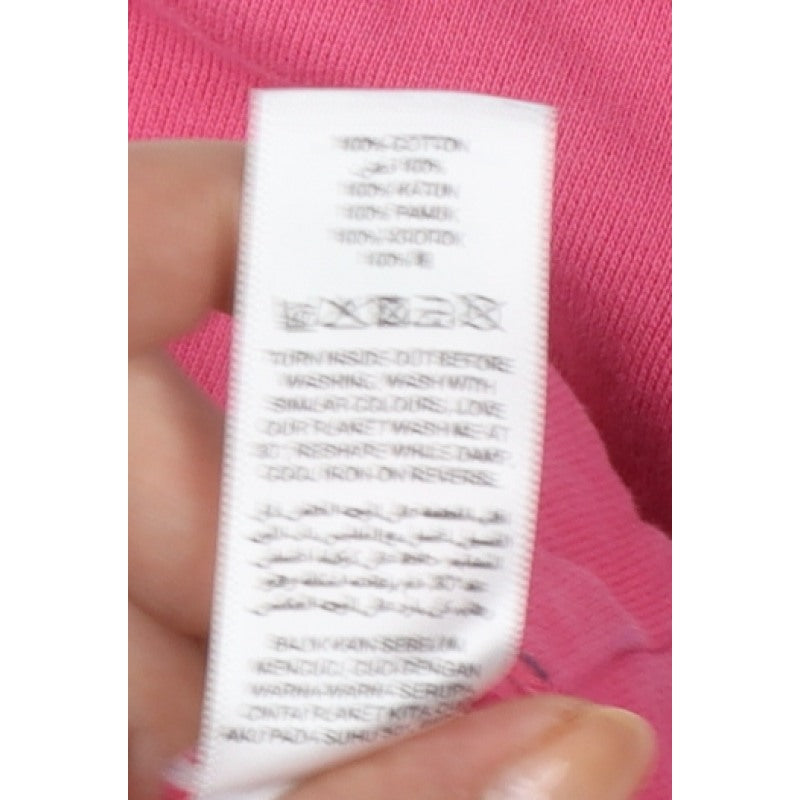 Maine New England Women Pink Size 10 Henley Button High Neck Sweatshirt