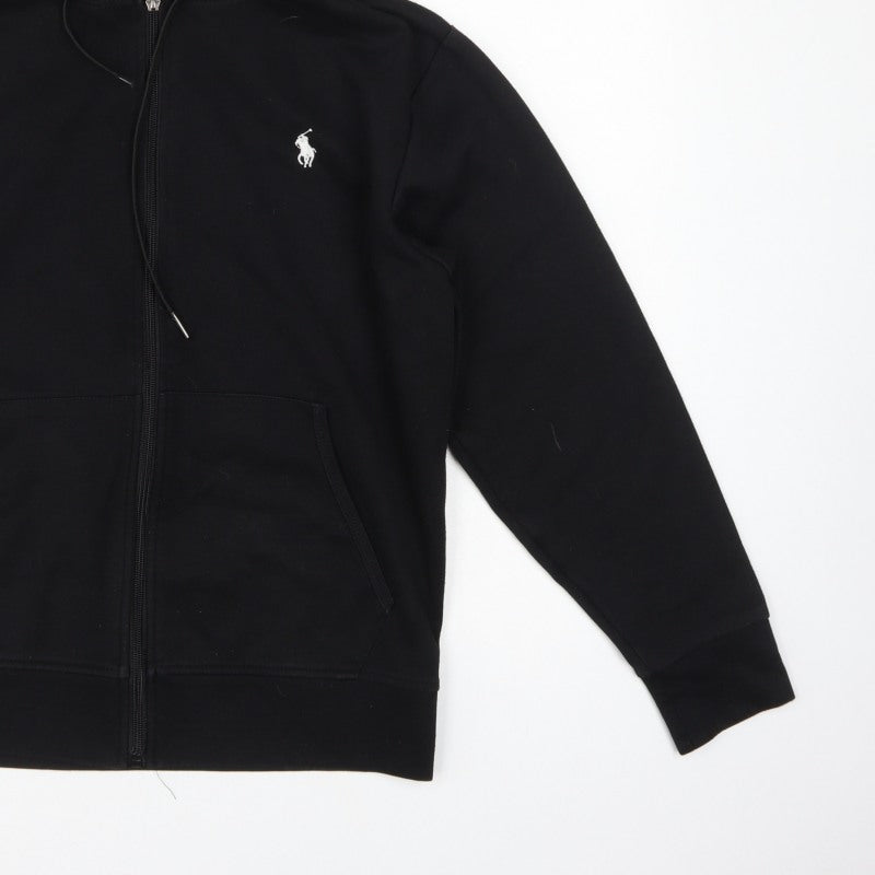 Polo Ralph Lauren Men’s Black Small Full Zip Hoodie Embroidered Logo