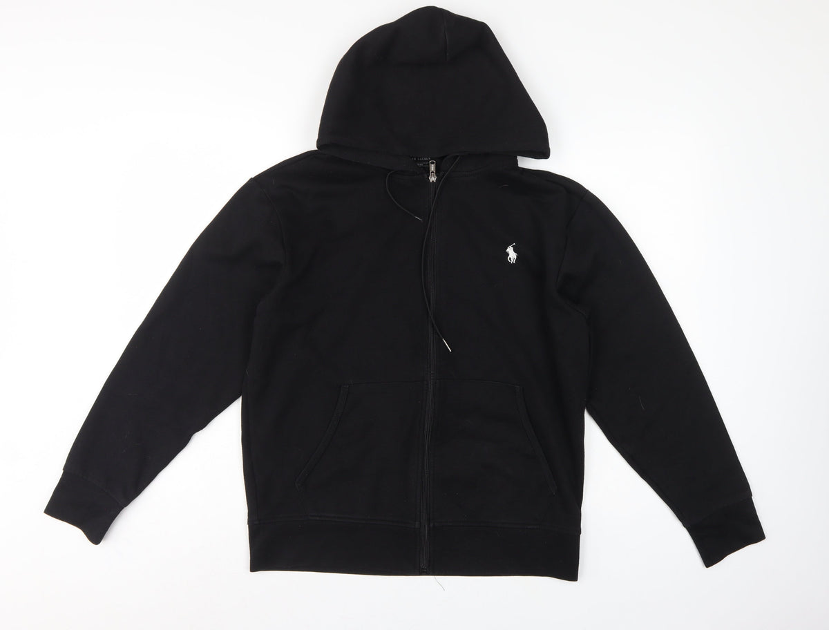 Polo Ralph Lauren Men’s Black Small Full Zip Hoodie Embroidered Logo