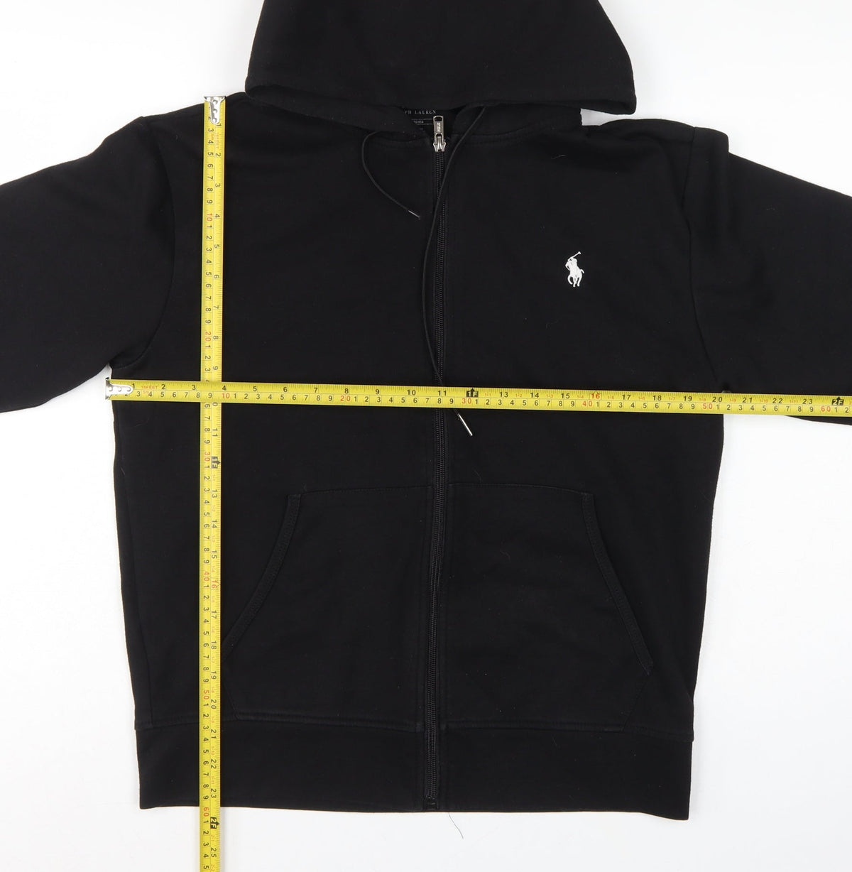 Polo Ralph Lauren Men’s Black Small Full Zip Hoodie Embroidered Logo