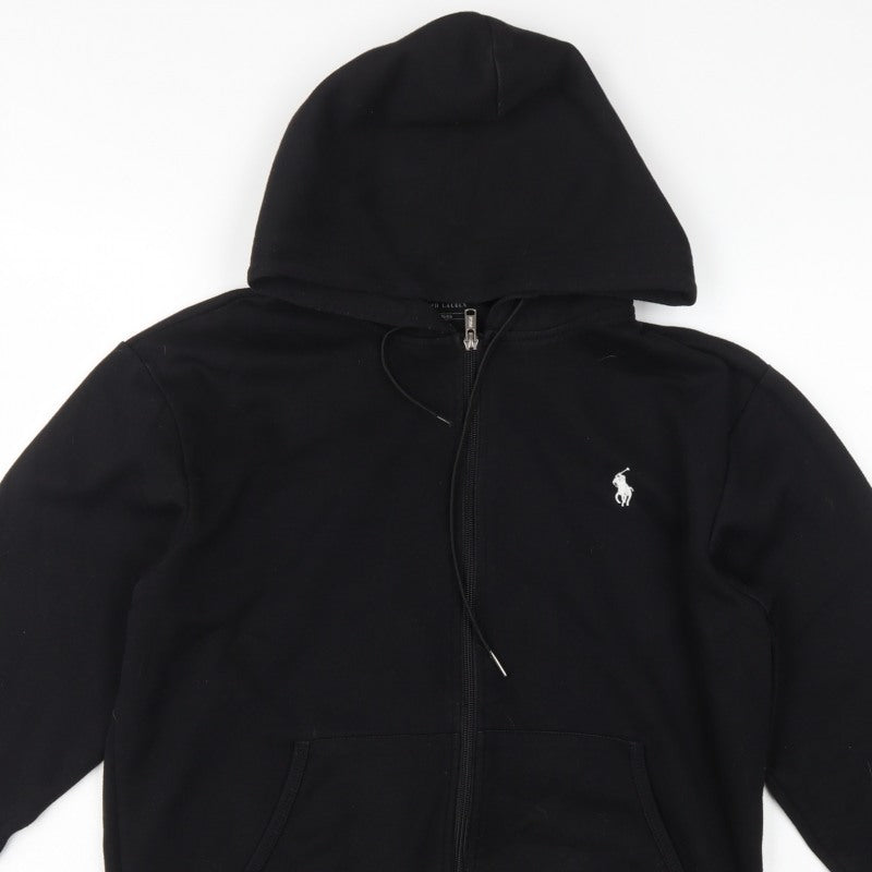 Polo Ralph Lauren Men’s Black Small Full Zip Hoodie Embroidered Logo