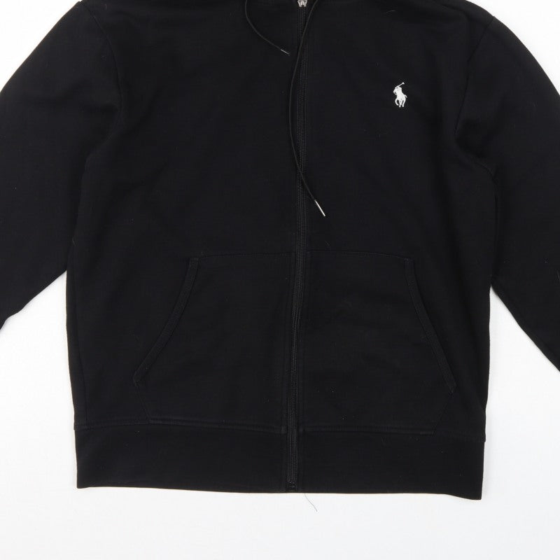Polo Ralph Lauren Men’s Black Small Full Zip Hoodie Embroidered Logo