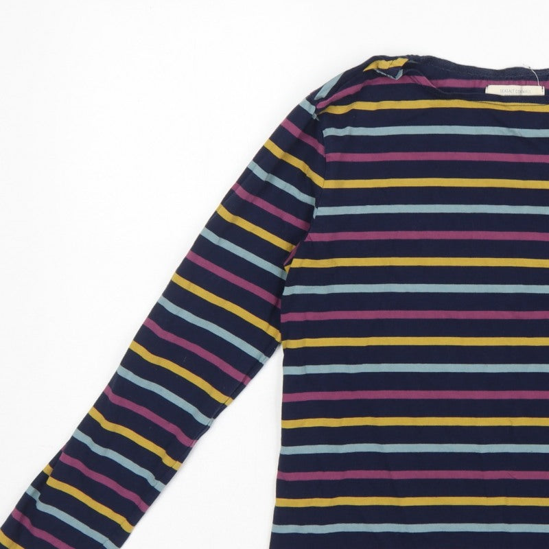 Seasalt Cornwall Women’s Multicoloured Striped Sailor Shirt UK 10