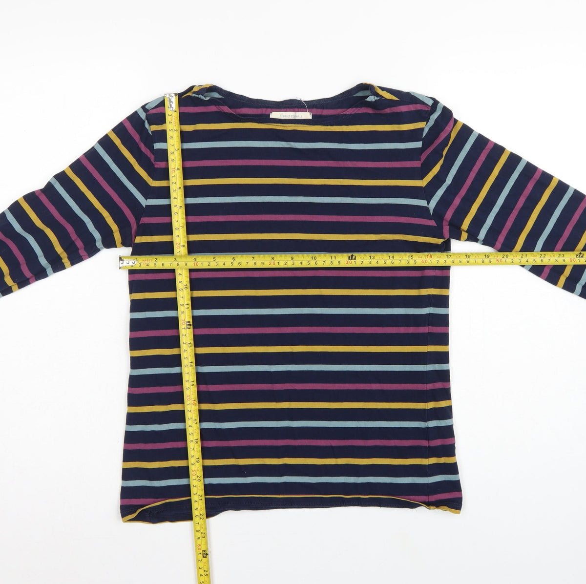 Seasalt Cornwall Women’s Multicoloured Striped Sailor Shirt UK 10