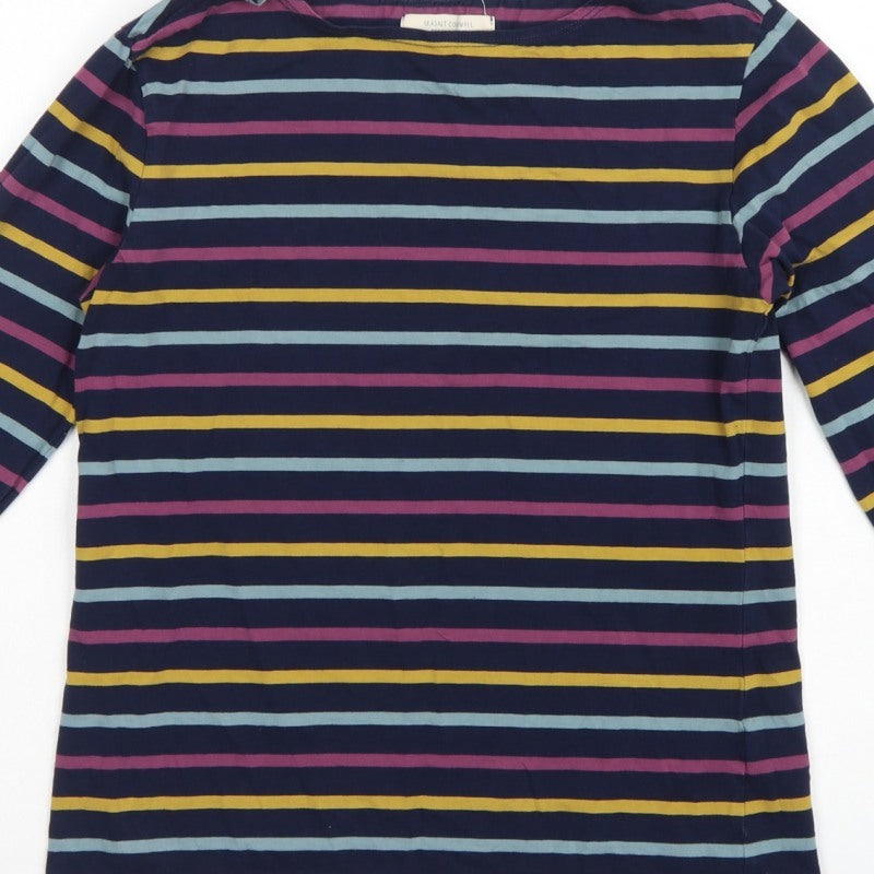 Seasalt Cornwall Women’s Multicoloured Striped Sailor Shirt UK 10