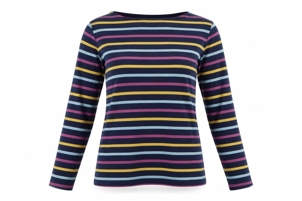 Seasalt Cornwall Women’s Multicoloured Striped Sailor Shirt UK 10