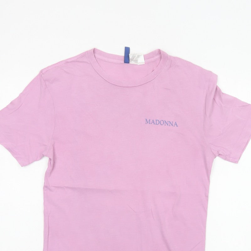 H&M Men's Pink XS Madonna True Blue 80s Graphic Print T-Shirt